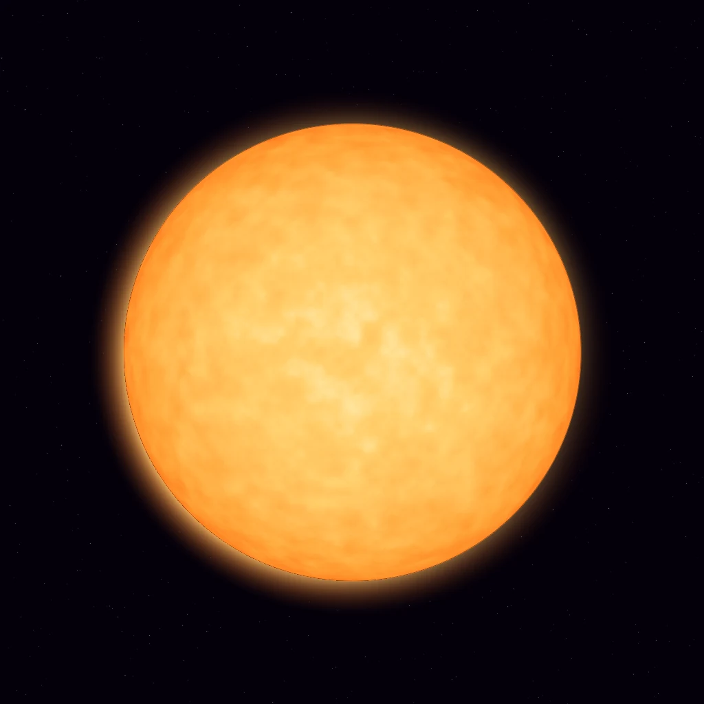 Full Sun sphere rendered in deep space for the 126.22 Hz listening artwork.