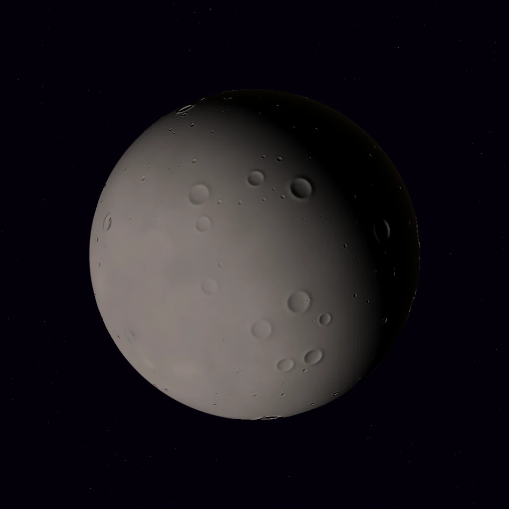 Full Mercury sphere rendered in deep space for the 141.27 Hz listening artwork.