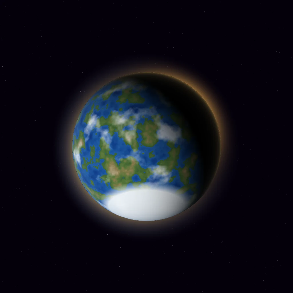 Full Earth sphere rendered in deep space for the 172.06 Hz listening artwork.